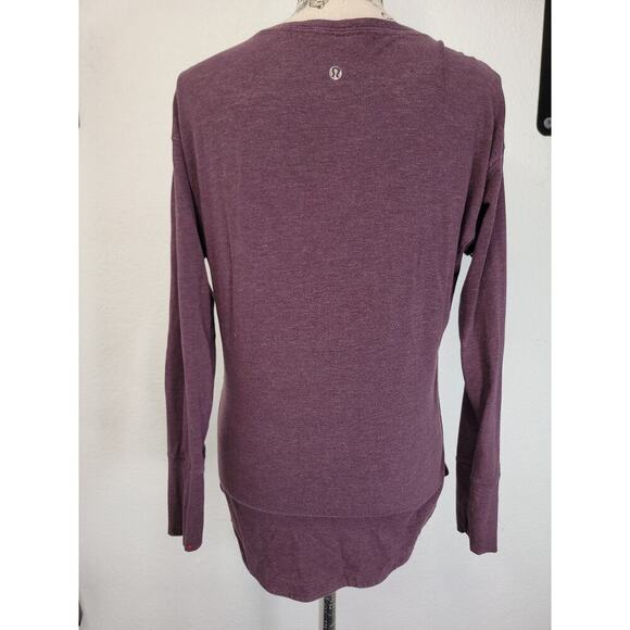 Lululemon Basic Tee Womens 6/8 Plump Relaxed Long Sleeves - Picture 5 of 8